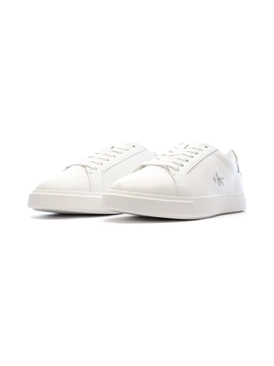 Baskets Blanches/Silver Femme Calvin Klein Jeans Laceup 7