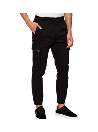 Pantalon Cargo Noir Homme Calvin Klein Jeans Skinny Comfort Cotto 1