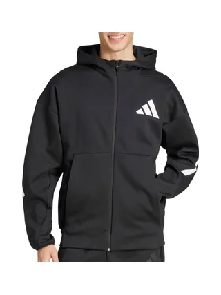 Sweat Zippé Noir Homme Adidas JD5984 1