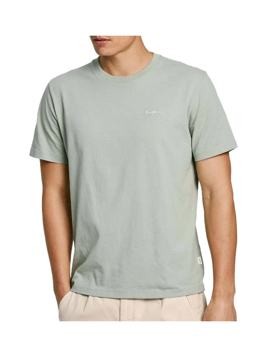 T-shirt Vert Clair Homme Pepe jeans Connor 1
