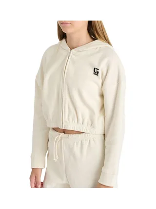 Sweat Zippé Fille Écru Le Temps Des Cerises Mirategi 1