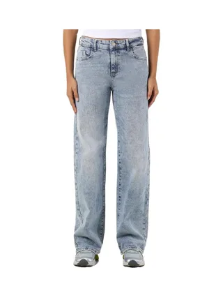 Jean Droit Bleu Femme Noisy May Landa 1