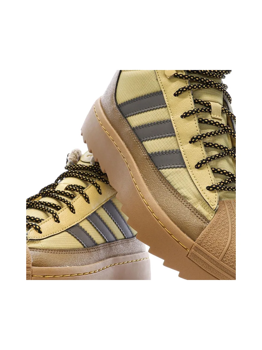 Baskets Camel/Jaune Femme Adidas Superstar Winter 8