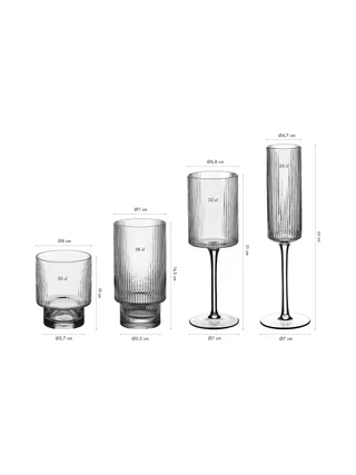 Set de verres complet LINJE - 24 pièces 3