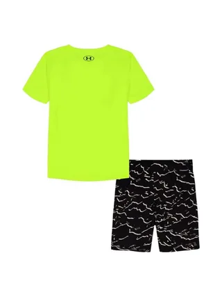 Ensemble Jaune/Noir Garçon Under Armour Tech Printed 2