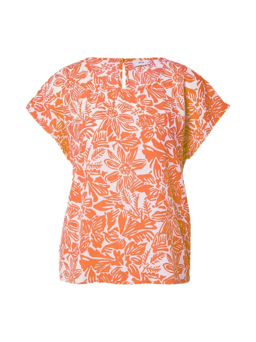 Blouse Blanche/Orange à Motifs Femme JDY Piper 2