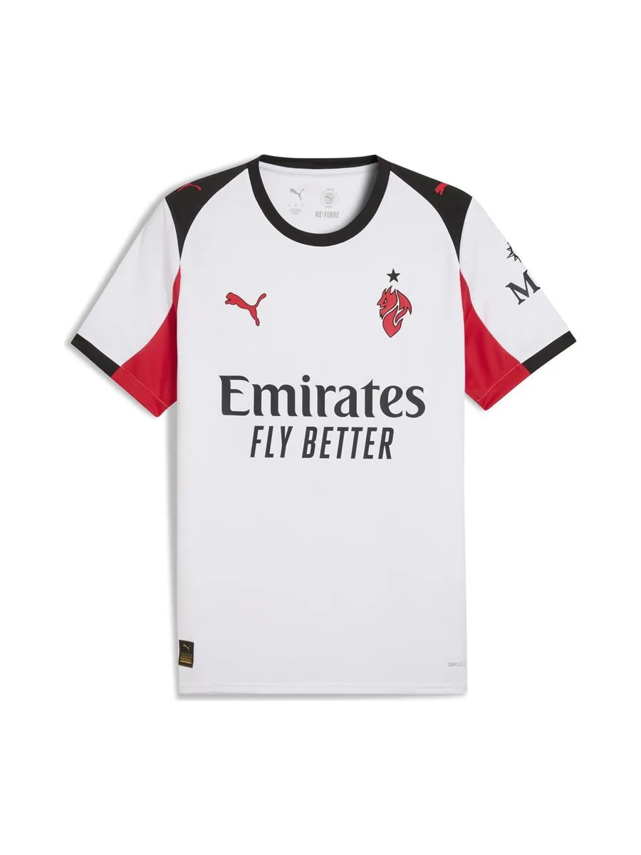 ACM Milan Maillot de Football Blanc/Rouge/Noir Homme Puma 25/26 2