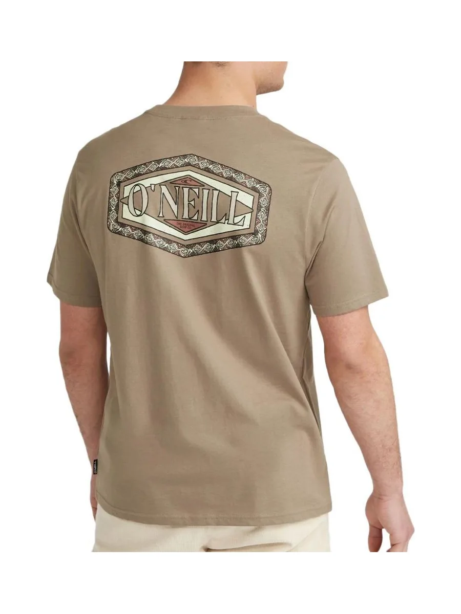 T-Shirt Taupe Homme O'Neill Print 3