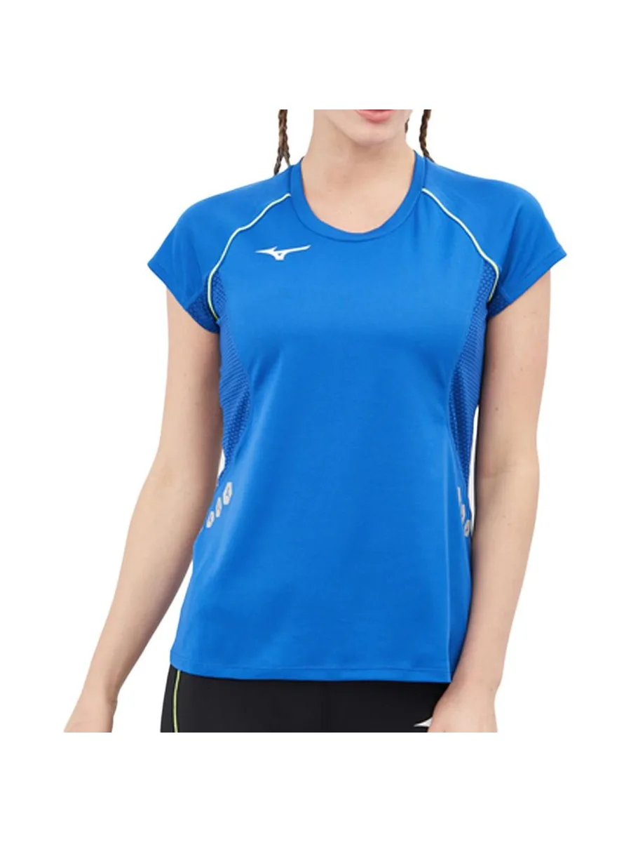 T-Shirt Bleu Femme Mizuno Wos 2