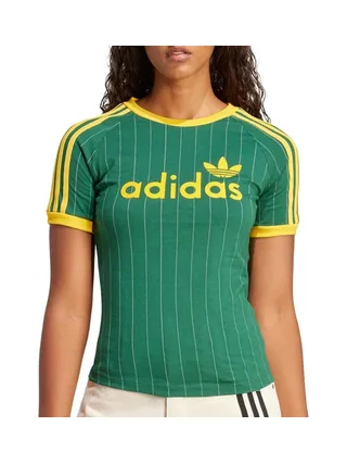 T-Shirt Vert/Jaune Femme Adidas Graphic 1