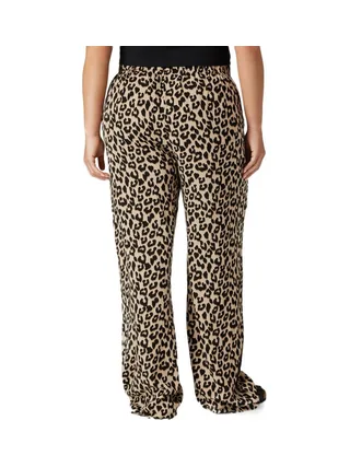 Pantalon Beige à Imprimés Femme Vero Moda Curve Easy Hw Wide 2