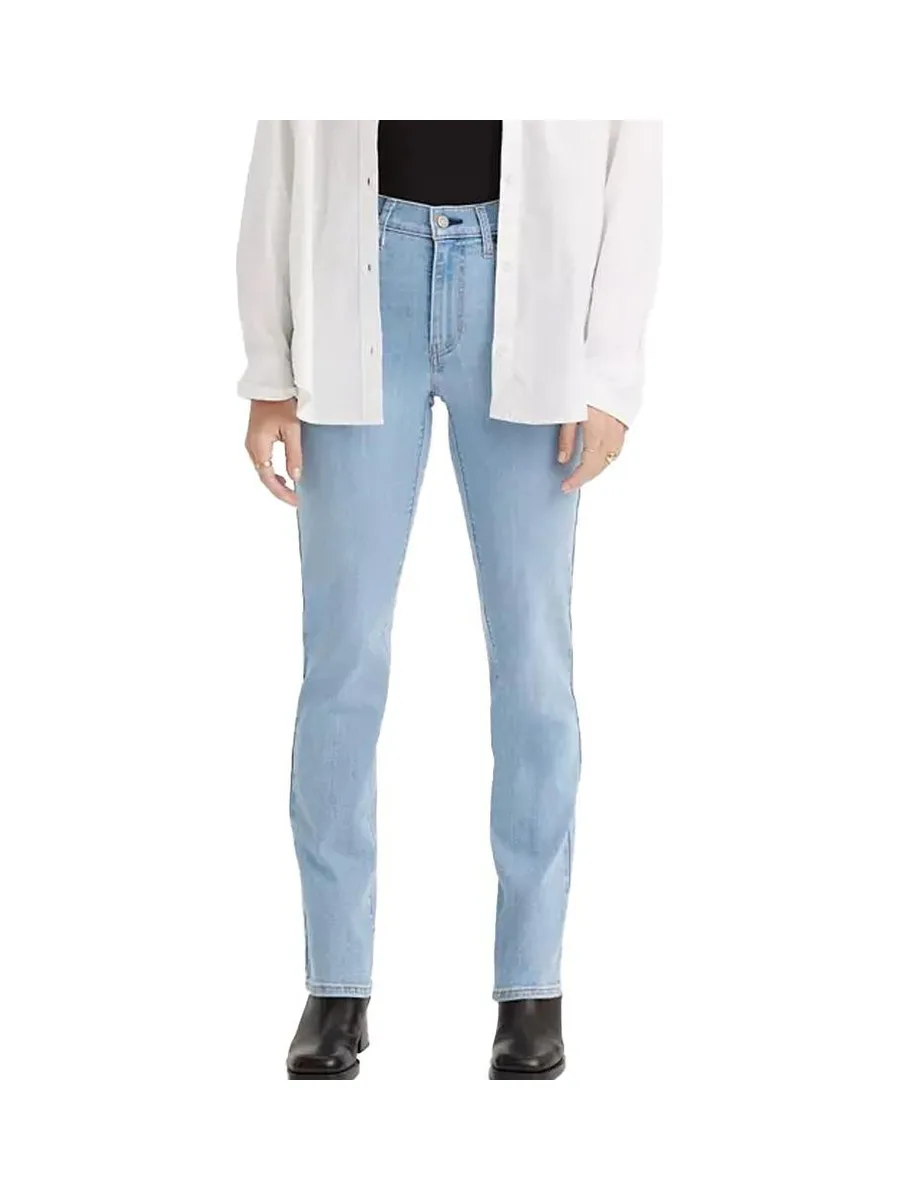 Jean 724 Bleu Délaver Clair Femme Levi's High Rise Straight 18883 2