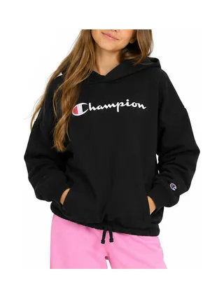 Sweat Noir Fille Champion Hoodie 1
