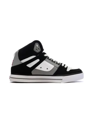 Baskets Blanches/Noir Homme Dc shoes Pure High 2