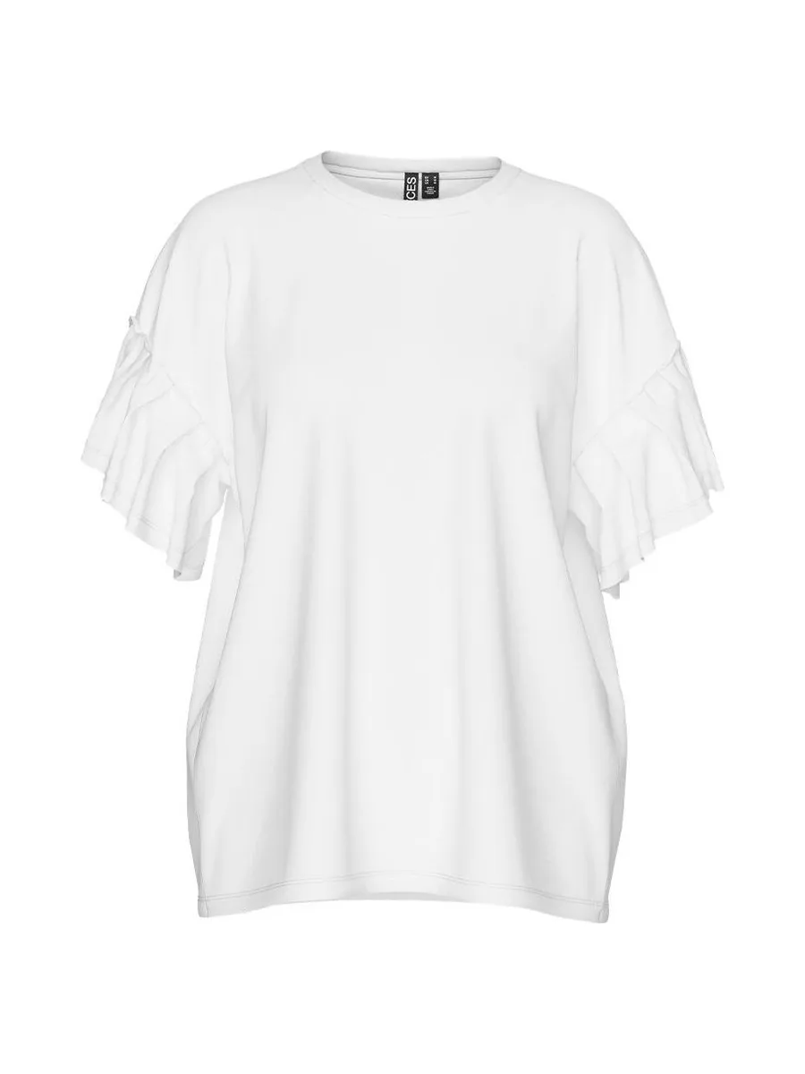 T-shirt Blanc Femme Pieces Skylar 2