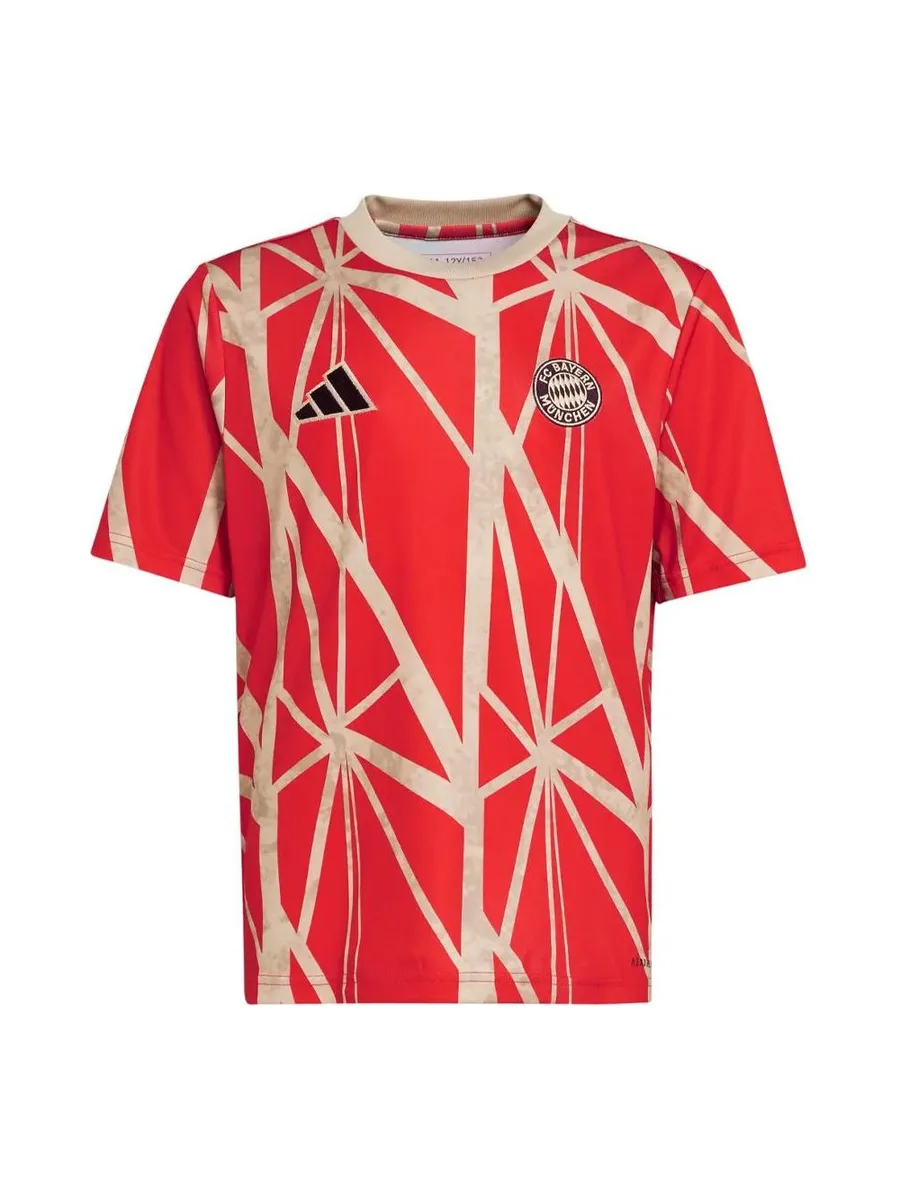 Bayern Munich Maillot Prématch Rouge Junior Adidas 24/25 2
