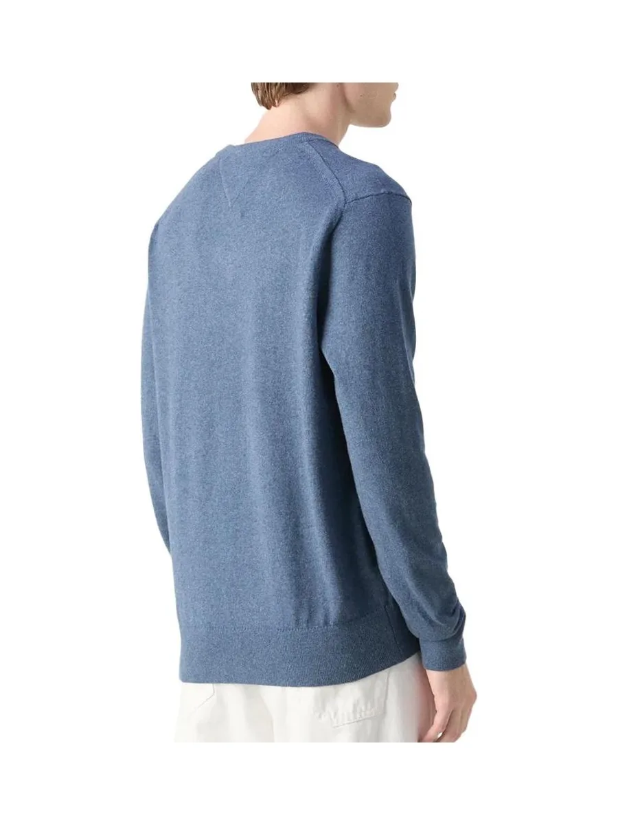 Pull Bleu Moyen Homme Tommy Hilfiger Pima 3