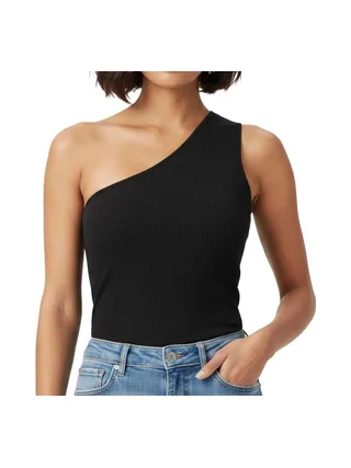 T-Shirt Noir Femme Pieces Cruka 1