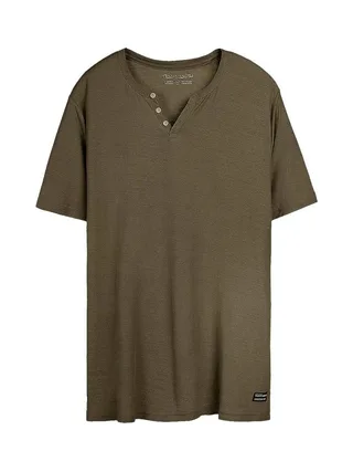 T-Shirt Kaki Homme Teddy Smith Gabriel 1