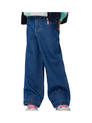 Jean Loose Bleu Fille Billieblush Bleach 1