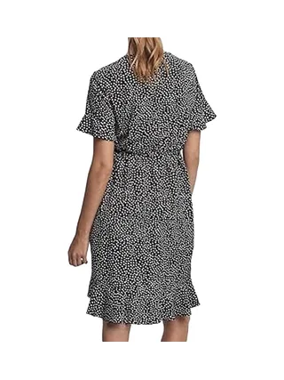 Robe Noire/Blanche Femme Vero Moda Henna 2