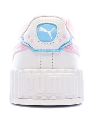 Baskets Blanc/Rose Fille Puma Carina 3.0 Jelly 3