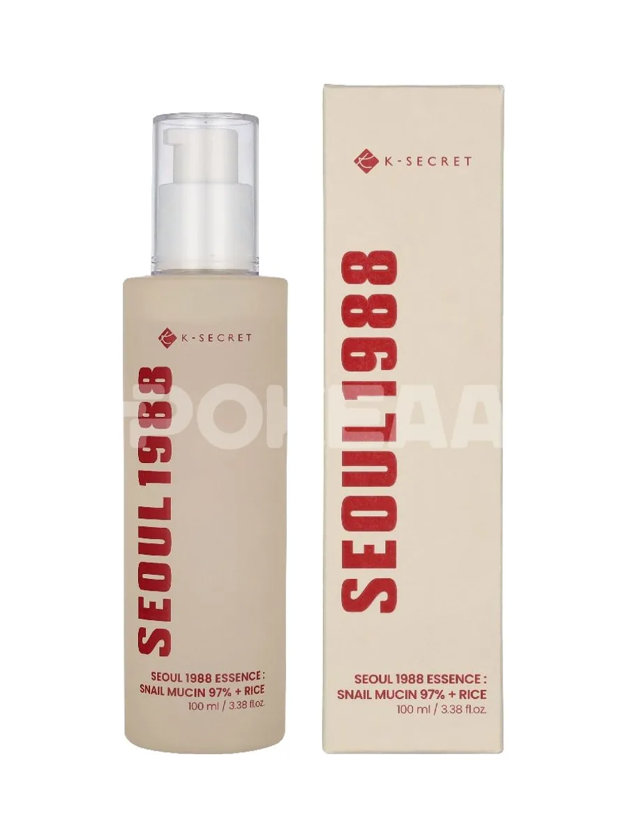K-Secret Seoul 1988 Essence Snail Mucin 97% + Rice 100ml 1