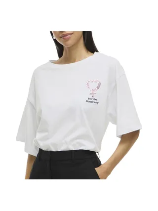 T-Shirt Blanc Femme Vila Vihabon 1