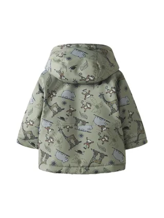 Blouson Vert Garçon Name it Animaux 2