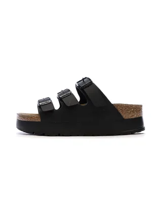 Sandales Noires Femme Birkenstock Arizona Papflex 1