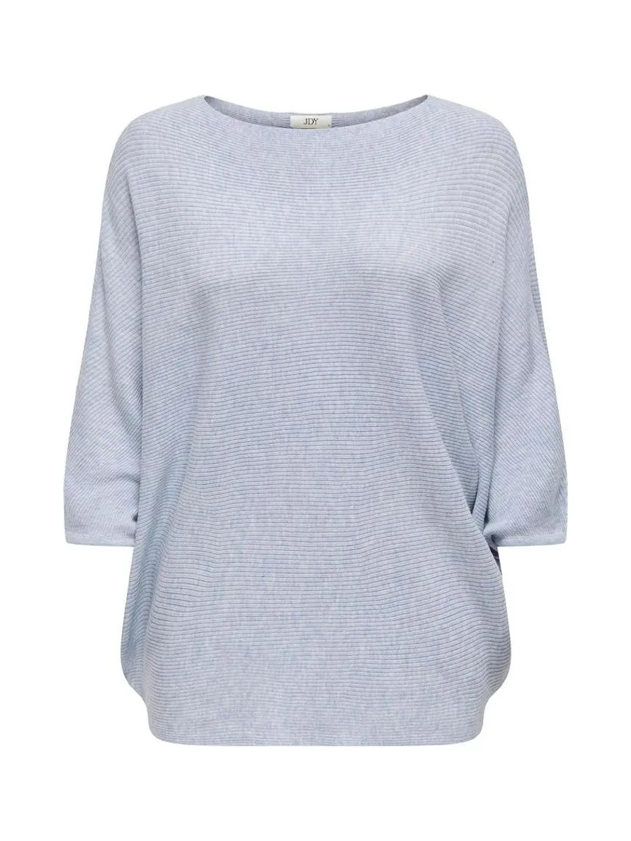 Pull Bleu Clair manches 3/4 Femme JDY New Behave 2