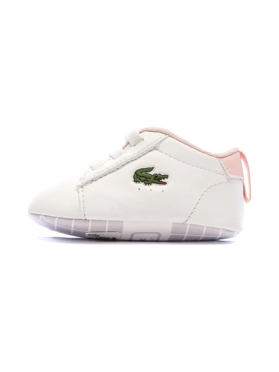 Baskets Blanches/Rose Bébé Lacoste Carnaby Set 225 2