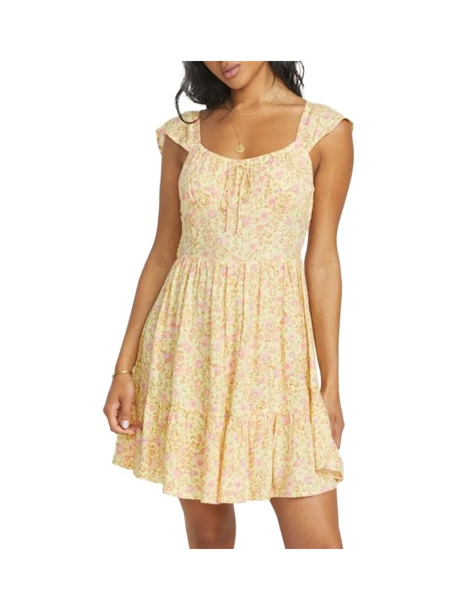 Robe Jaune à Fleurs Femme Billabong Sweet Bouquet 1