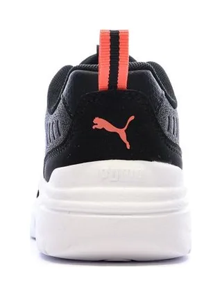 Baskets Noires/Blanches/Fushia Fille Puma Soft Wired 2 3