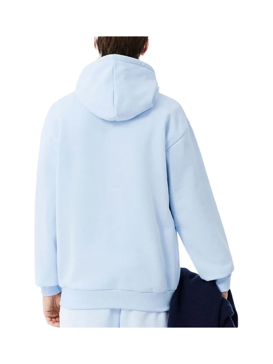 Sweat à Capuche Bleu Ciel Homme Lacoste SH8863 3