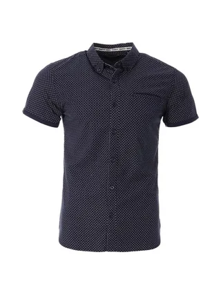 Chemise Marine à Motifs Homme Teddy Smith Cut Mc 10711556D 1