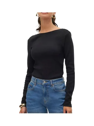 Top Noir Femme Vero Moda Chloe 1