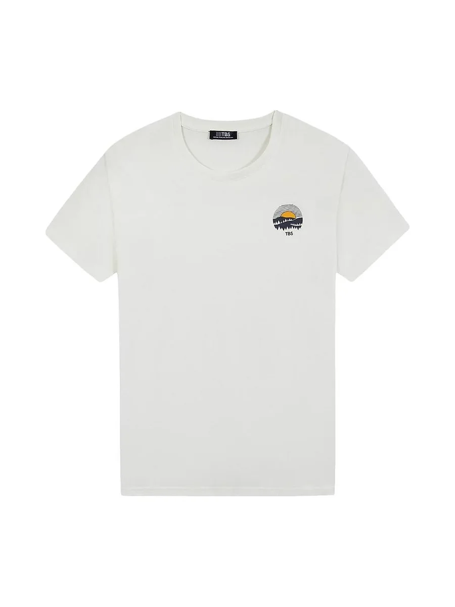 T-Shirt Blanc Homme TBS LOGGY 2