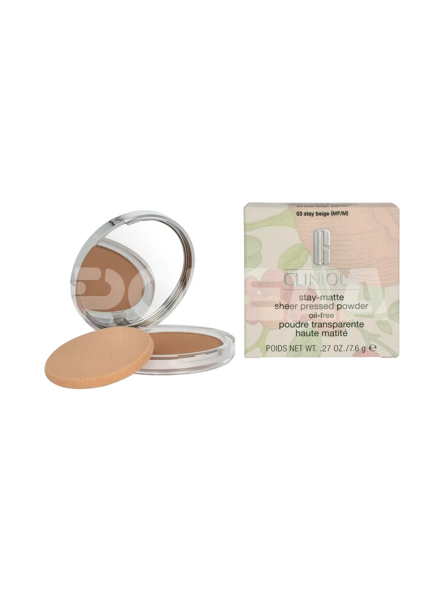 Clinique Stay-Matte Sheer Pressed Powder 7.6g - #03 Stay Beige (MF/M) 1