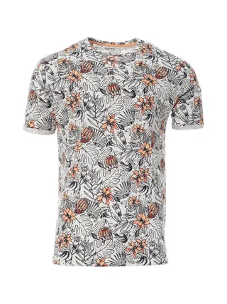T-shirt Gris/Orange Homme RMS26 Aop 1