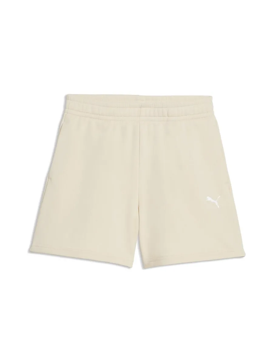 Short Beige Fille Puma Ess High Waist 2