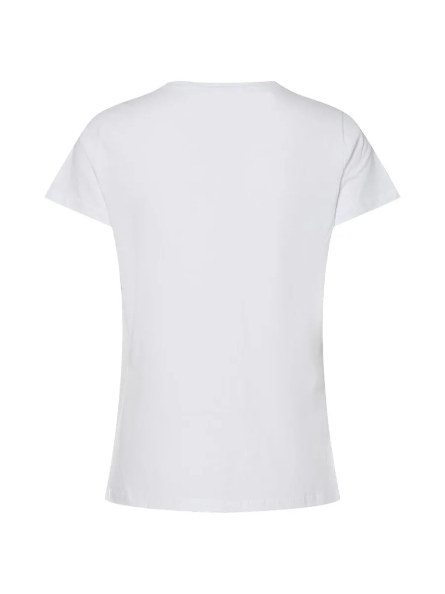 T-Shirt Blanc Femme Pieces Briella 3