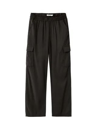 Pantalon fluide Noir Fille Name it Bella 1