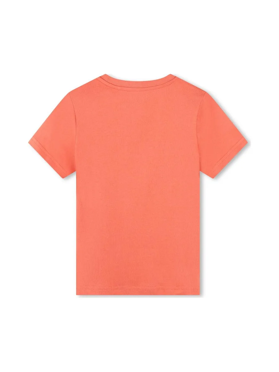 T-shirt Orange Garçon Timberland T60087 2