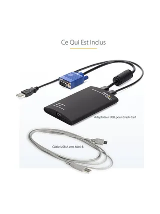 KVM Console to USB Laptop Crash Cart 13