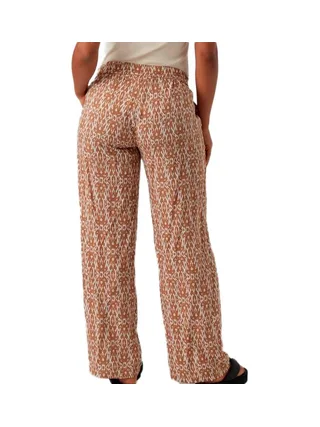 Pantalon Blanc/Marron Femme Mamalicious Rita 2