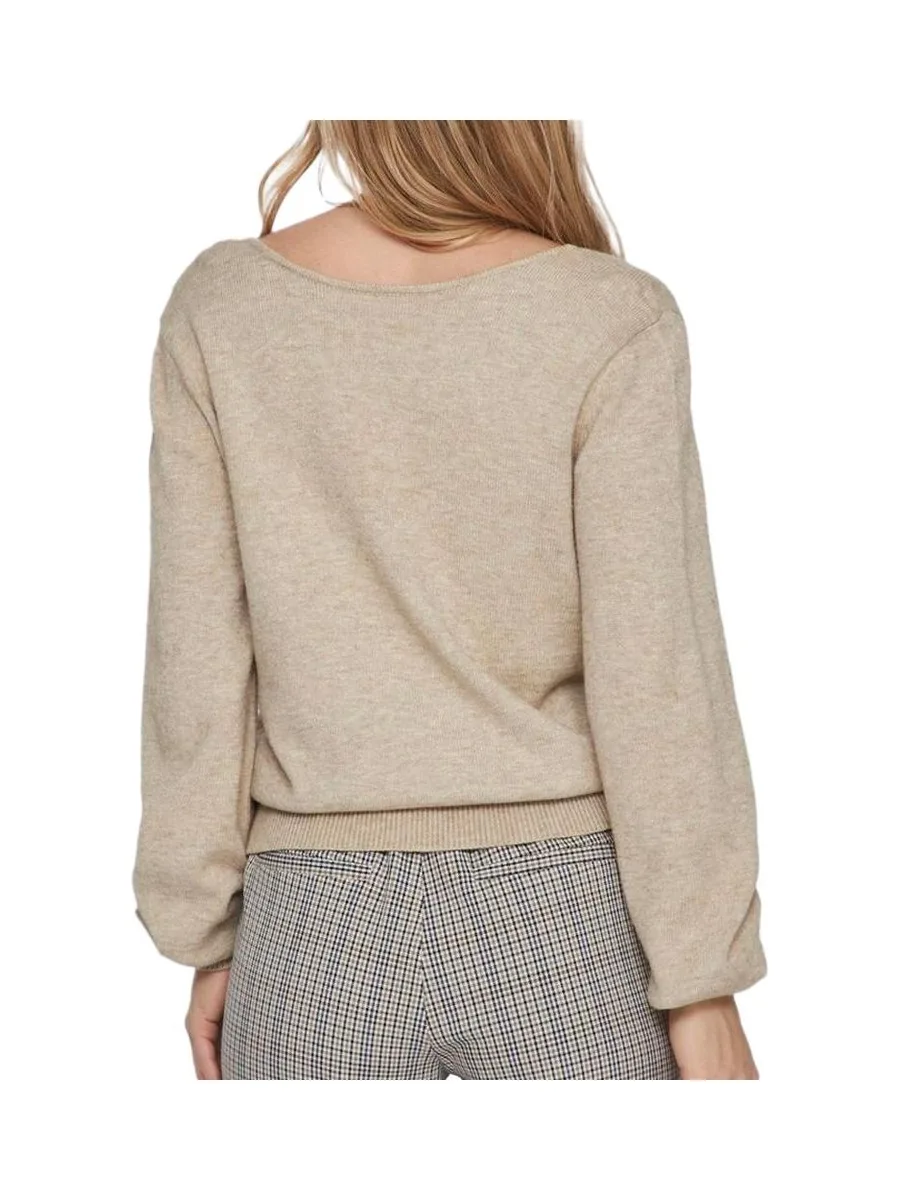 Pull Beige Femme Vila Viril Rev 3
