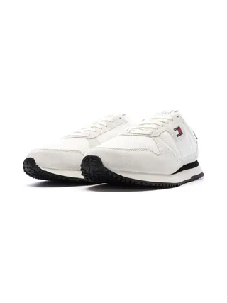Baskets Blanches/Marines Homme Tommy Hilfiger Eva Runner Leath 6