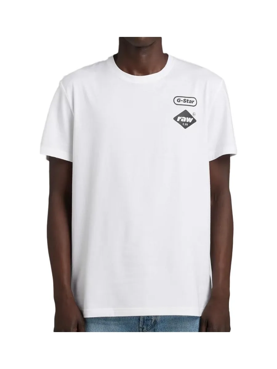 T-shirt Blanc Homme G-Star Chest 2