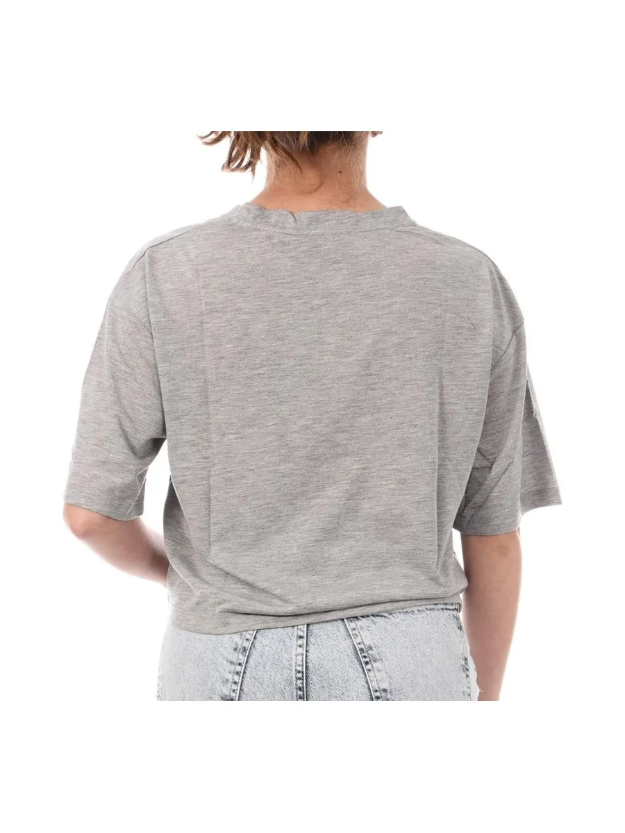 T-shirt Gris Crop Femme Supreme Grip Ranaka 3